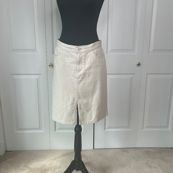 Gap Khaki Denim Short Skirt Size 6 - Picture 1 of 3
